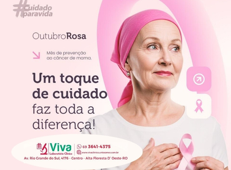 🎀 Outubro Rosa 🎀 A prevenção é o gesto de amor mais poderoso que existe.