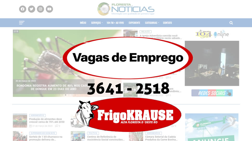 Vagas de emprego para eletrecista de veiculos pesados e retalhador de carne no FrigoKrause, veja!
