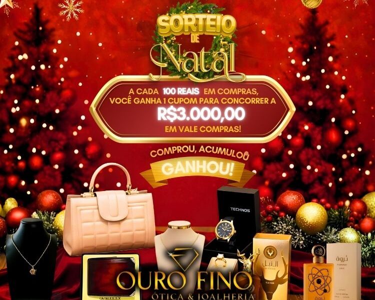 Neste Natal, suas compras podem valer muito mais na Ouro Fino, confira!