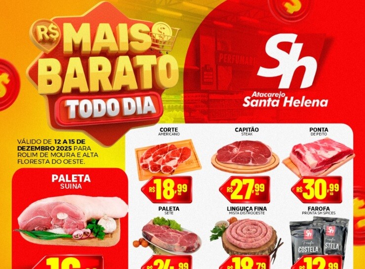 Atacarejo Santa Helena mais barato todo dia, confira!