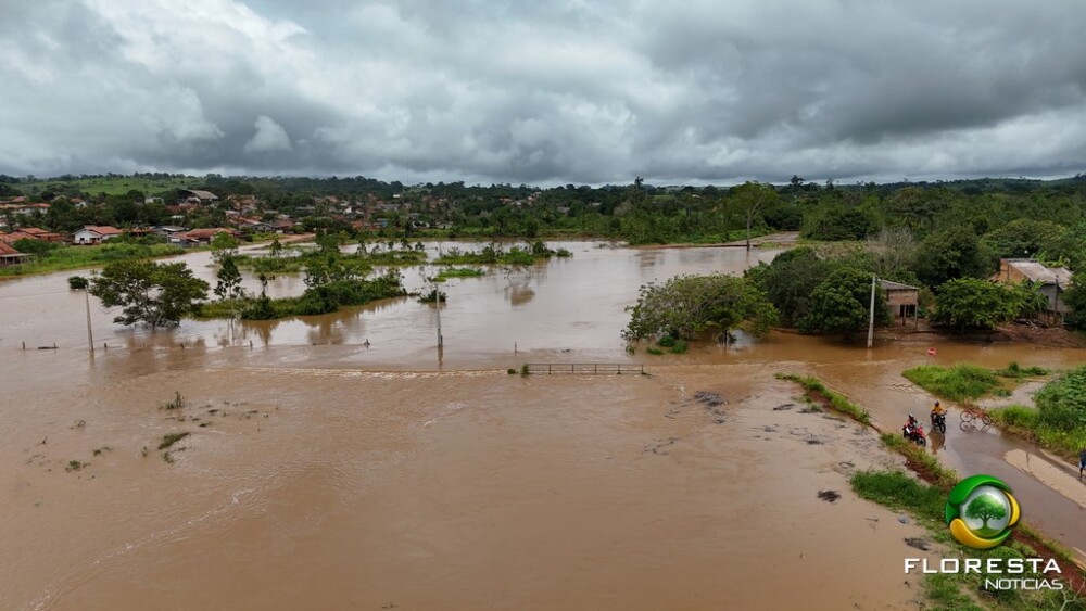 🌧️ Fortes chuvas elevam nível da água e deixam moradores em alerta em Alta Floresta D’Oeste