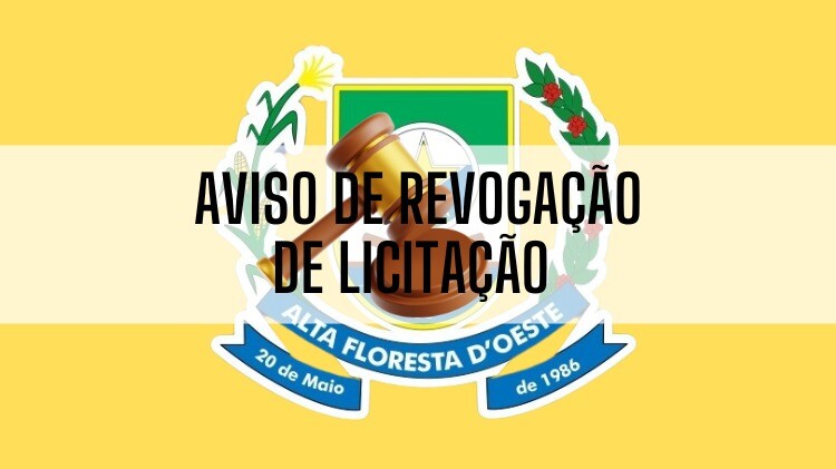 Aviso de revogação de licitação pregão eletronico 65/2025