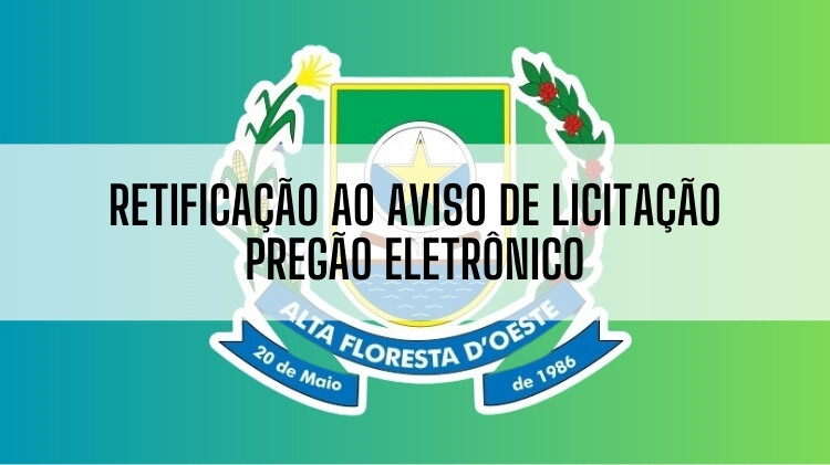 Adendo / Retificação ao aviso de licitação pregão eletrônico nº 05/2026