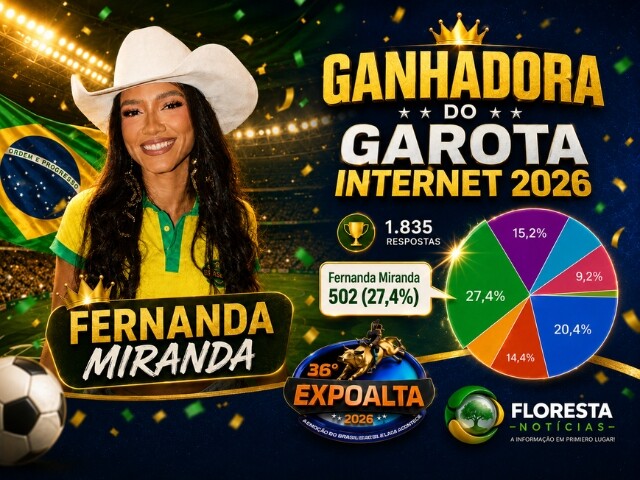 Fernanda Miranda é a grande vencedora da Garota Internet Expoalta 2026