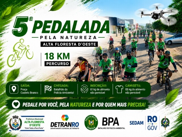 "Imagem Aerea" 5ª Pedalada Pela Natureza em Alta Floresta D’Oeste