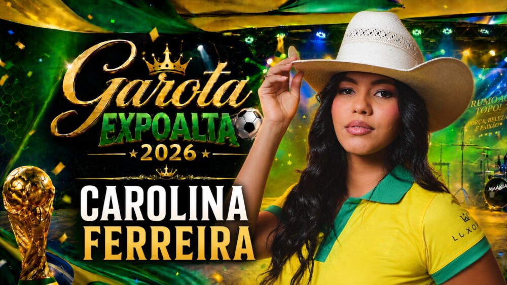 Desfile candidata a Garota Expoalta 2026 Carolina Ferreira