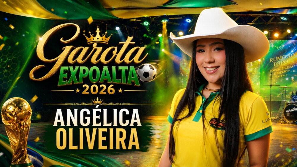 Desfile candidata a Garota Expoalta 2026 Angélica Oliveira