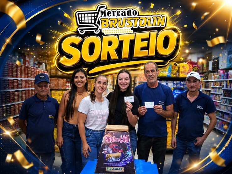Mercado Brustolin Realiza Sorteio Especial e Premia Clientes com 2 Cama Box